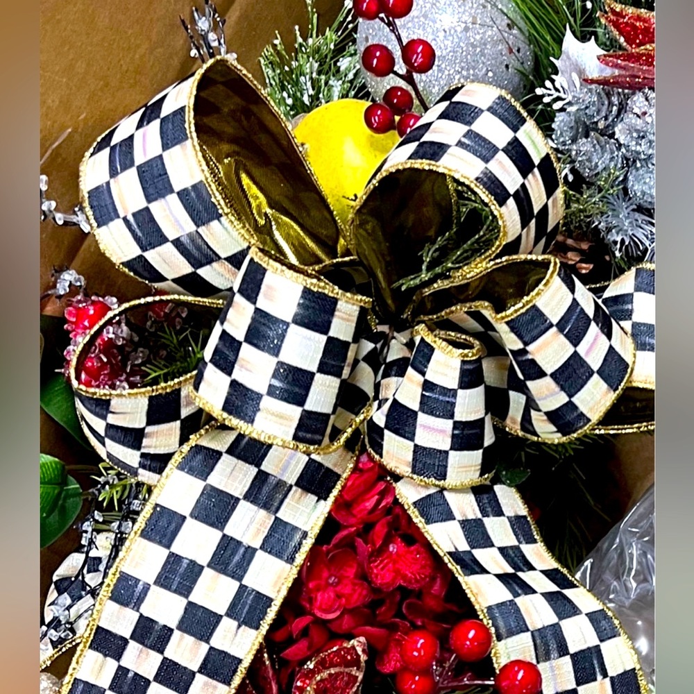 Mackenzie Childs Christmas Bow | Handmade Bow